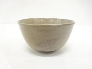 作家物　灰釉　茶碗(保護箱付)
